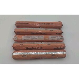 5 MasterSeal Sealant CR 195 BASF 20oz (590mL) Sausage Caulking Gun Al Gray